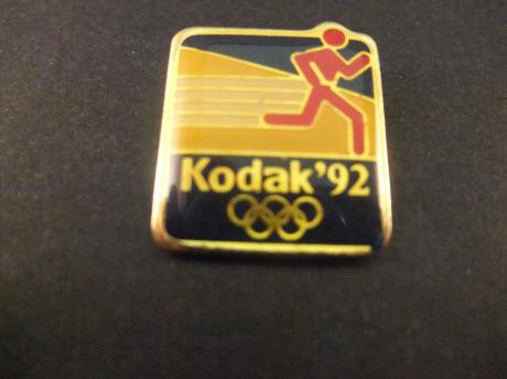 Olympische Spelen 1992 Barcelona atletiek sponsor Kodak